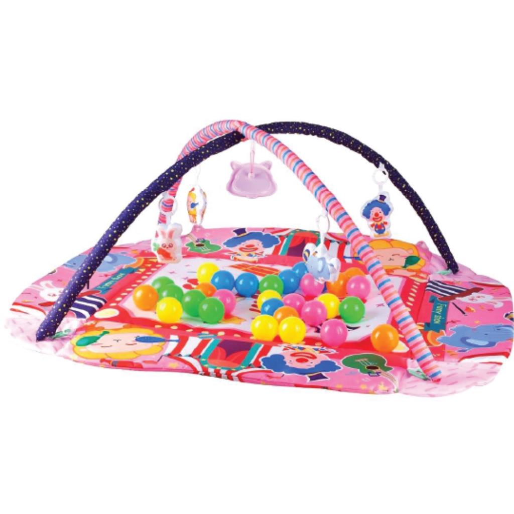 Baby Play Gym & Ball Pit with 30 Balls - Pink